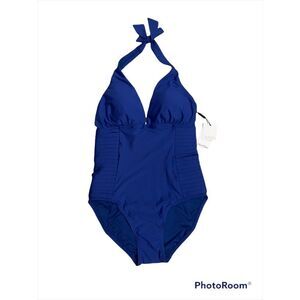 Calvin Klein one piece swimsuit Size 8 in blue NWT